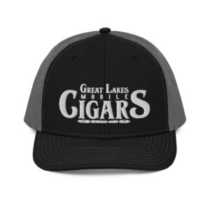 Great Lakes Mobile Cigars White Logo Richardson 112 Trucker Hat