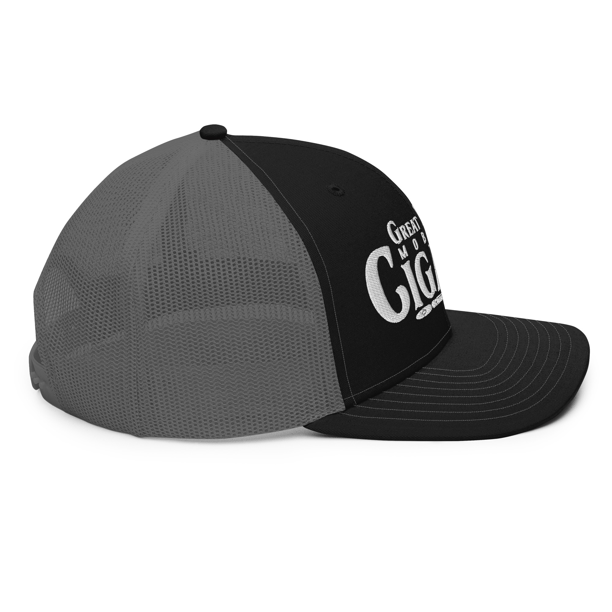 Great Lakes Mobile Cigars White Logo Richardson 112 Trucker Hat - Image 5