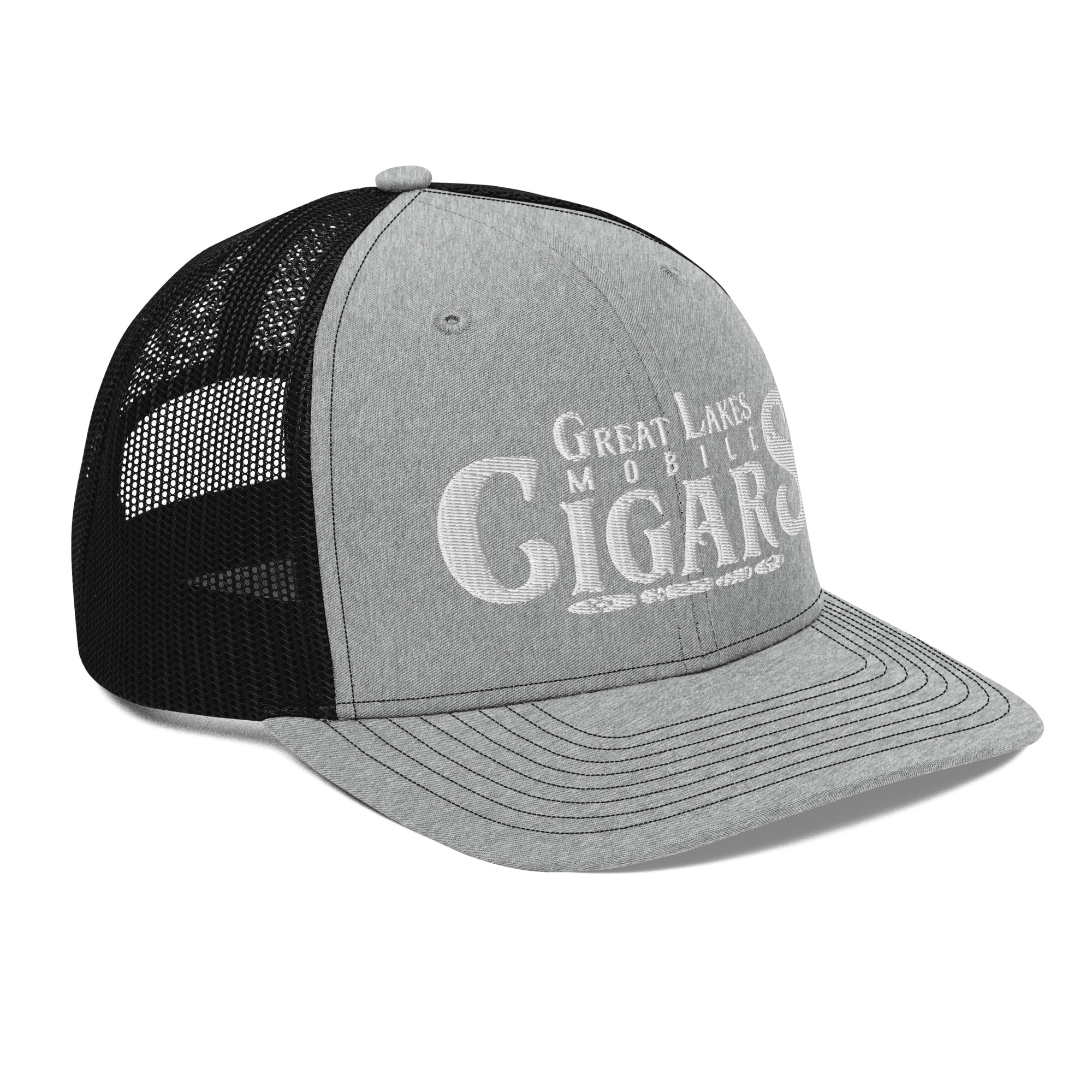 Great Lakes Mobile Cigars White Logo Richardson 112 Trucker Hat - Image 34