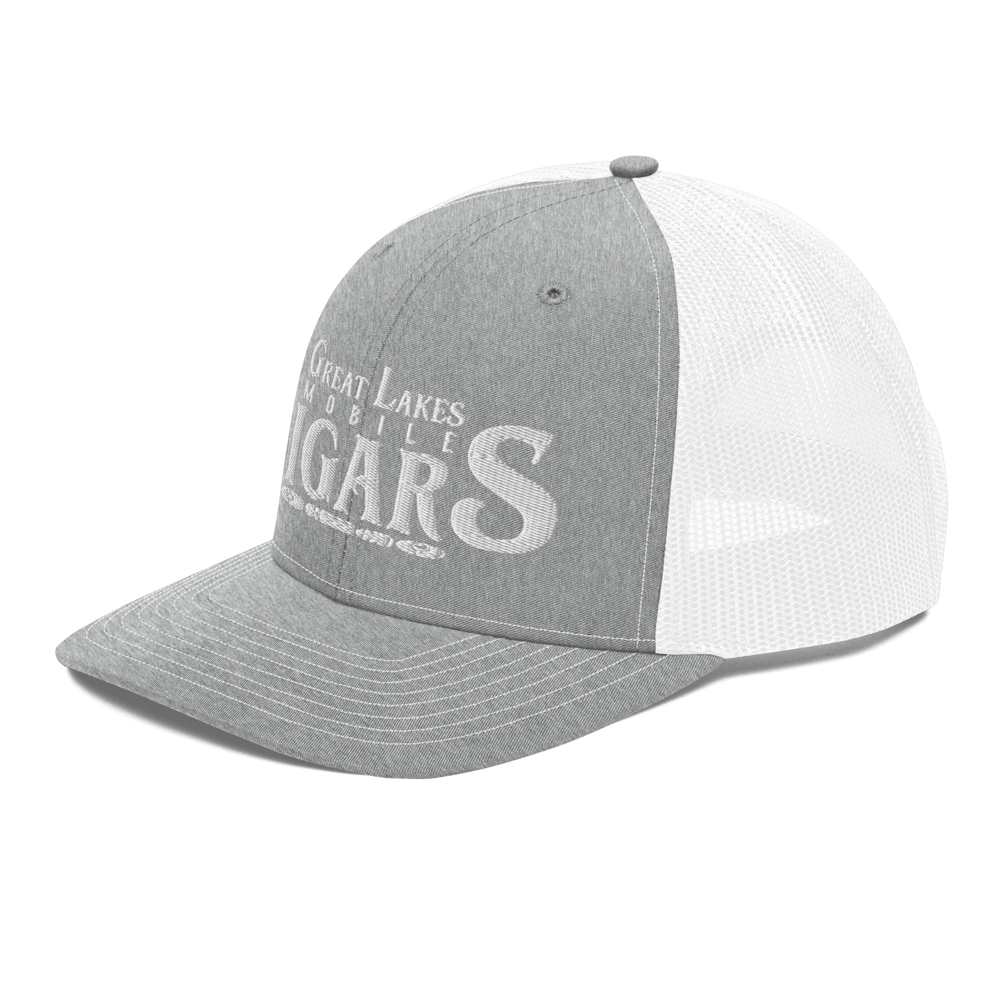 Great Lakes Mobile Cigars White Logo Richardson 112 Trucker Hat - Image 26