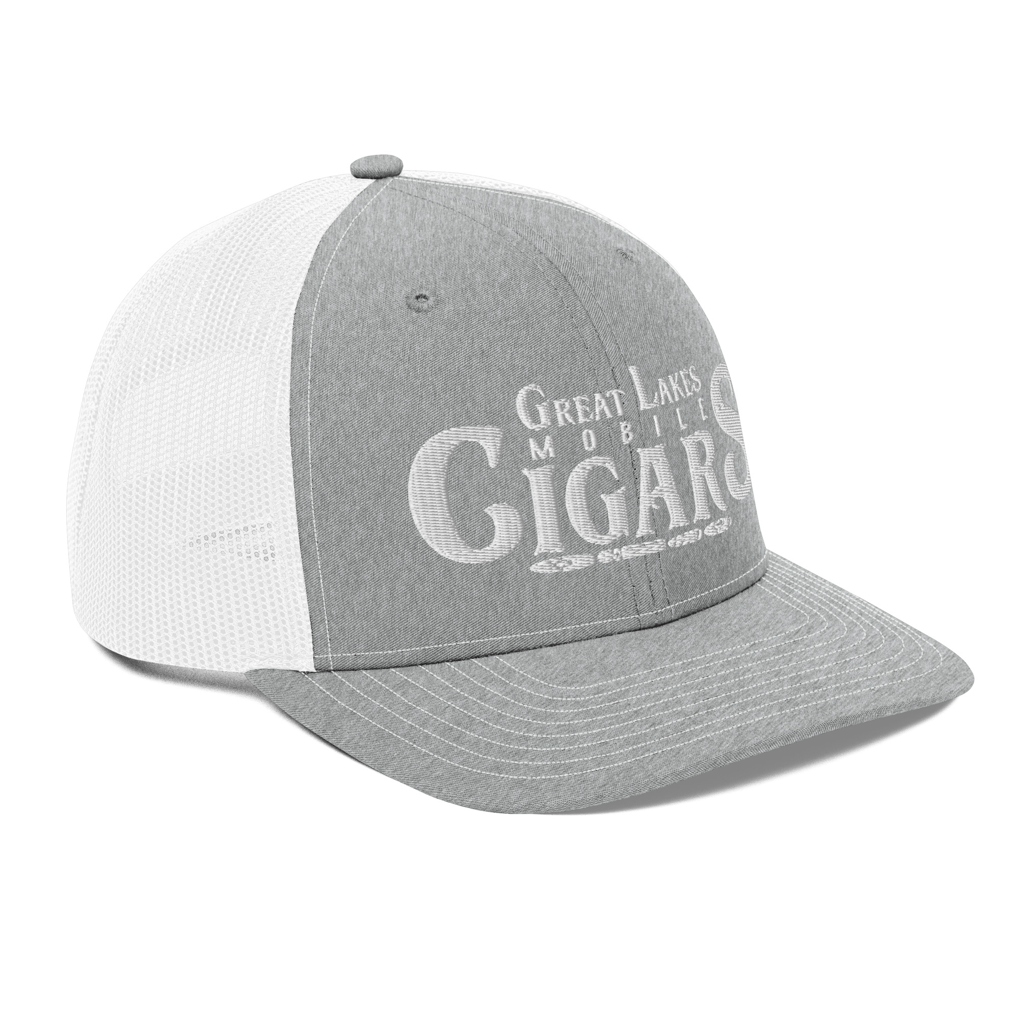 Great Lakes Mobile Cigars White Logo Richardson 112 Trucker Hat - Image 28