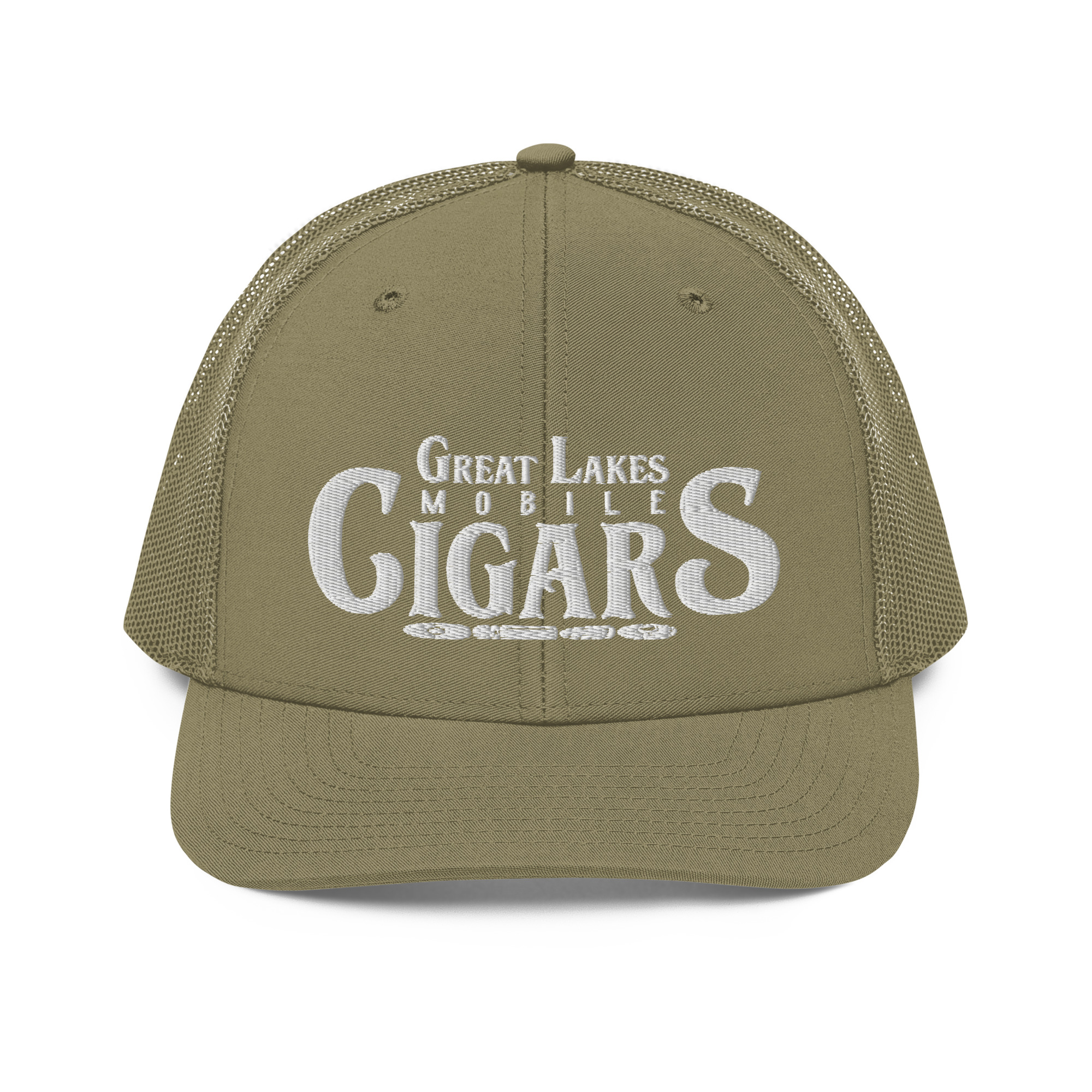 Great Lakes Mobile Cigars White Logo Richardson 112 Trucker Hat - Image 19