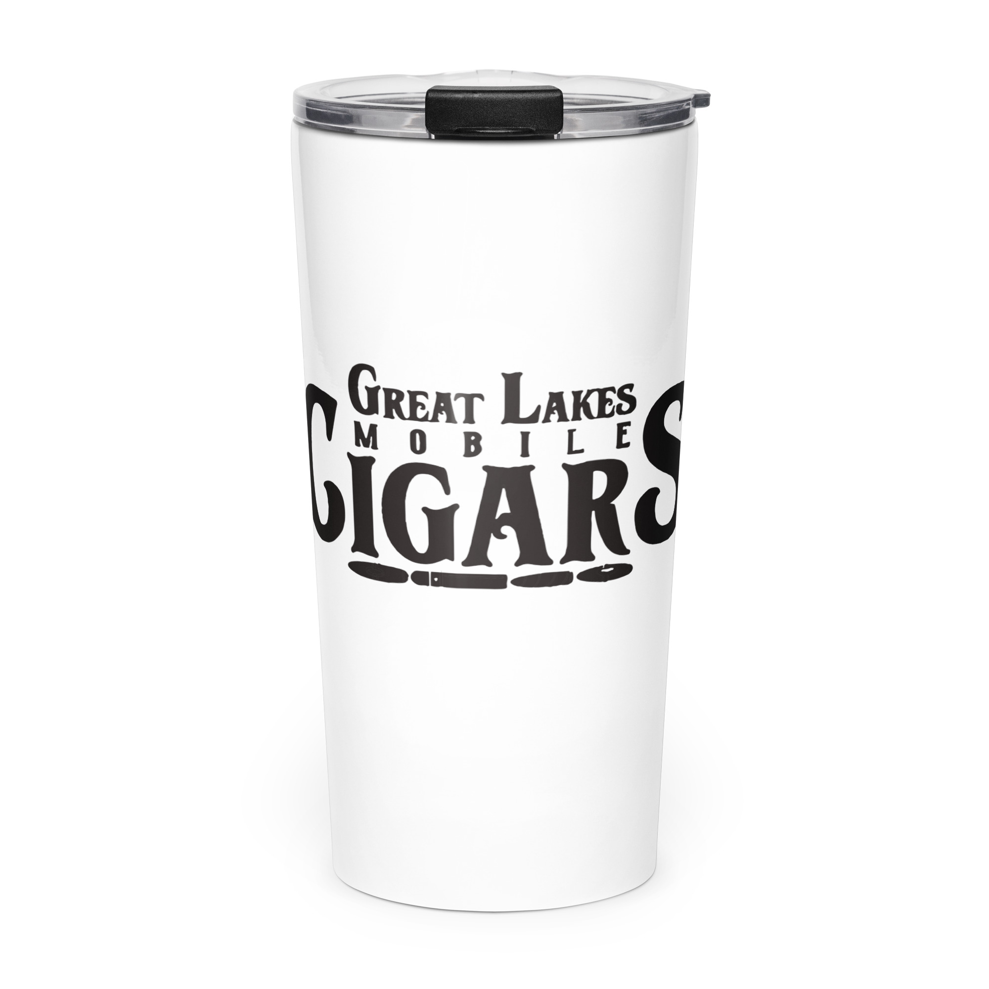 Great Lakes Mobile Cigars Black Logo 20 oz Tumbler